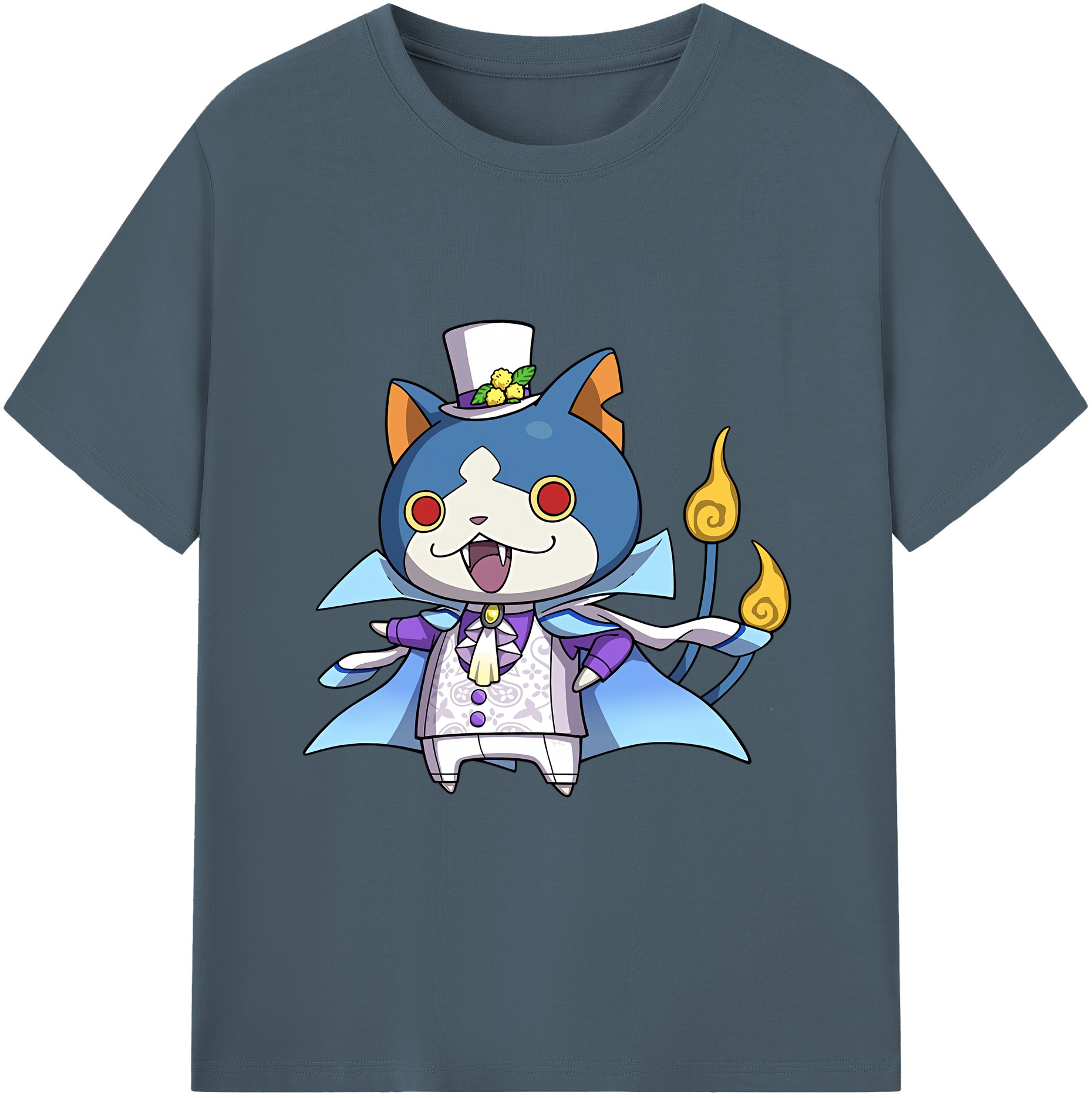 （画像用） 妖怪ウォッチ Yo-kai Watch 綿100％半袖Tシャツ（フロントプリント）